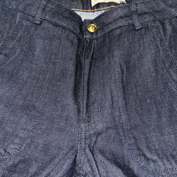 Tory Burch Dark Wash Wide Leg Jeans Size 26 - Picture 2 of 4